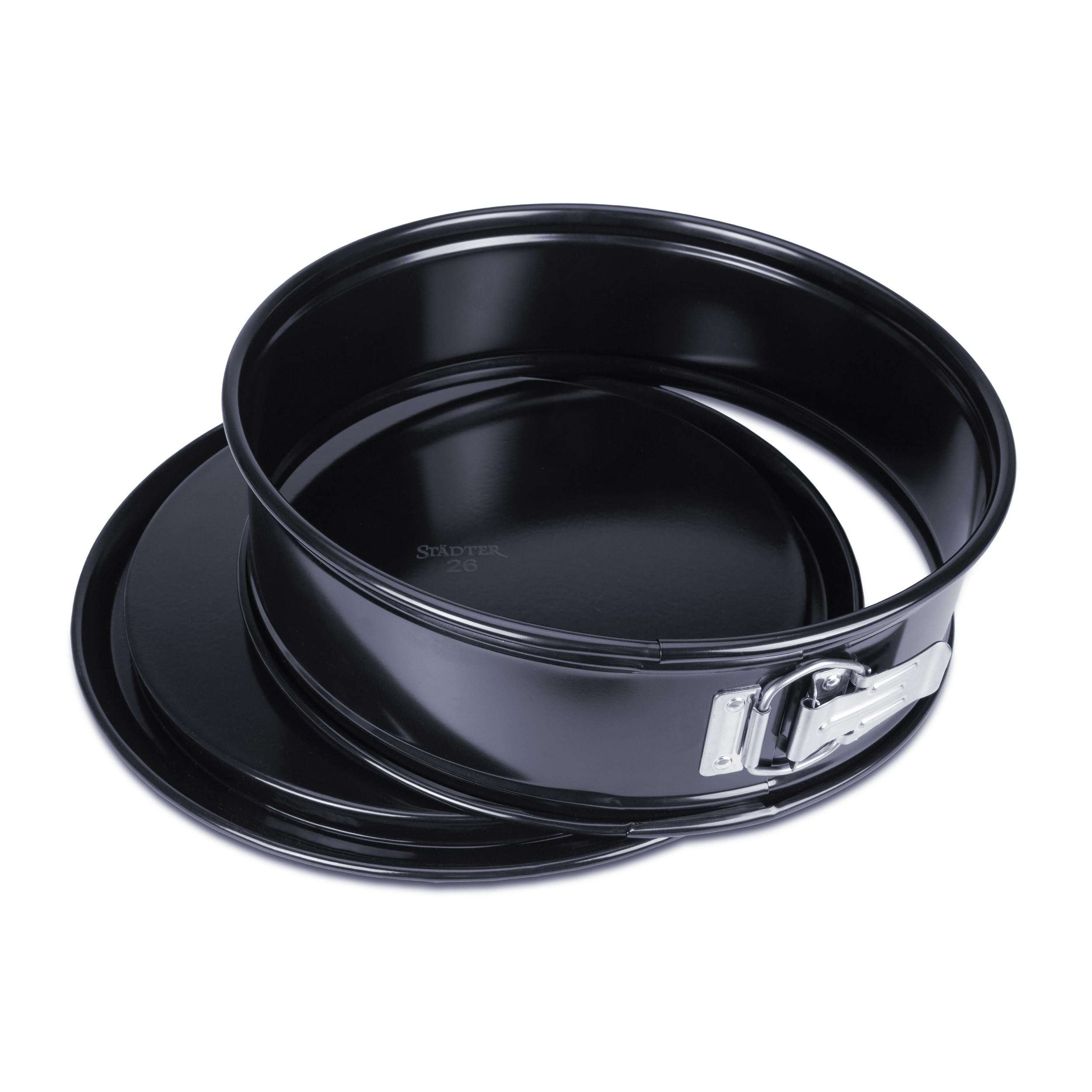 Städter we love baking 661516 - Molde desmontable esmaltado (26 cm, sin PFAS, antiadherente, resistente a los cortes y arañazos, resistente al calor hasta 230 °C, para tartas de queso y bizcochos)