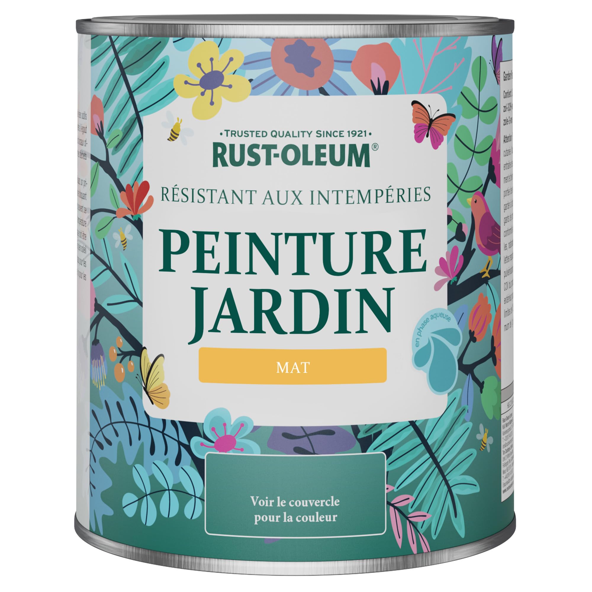 Rust-Oleum Peinture Rose Résistante à l'humidité pour Jardins, Finition Mate - Framboise 750ml