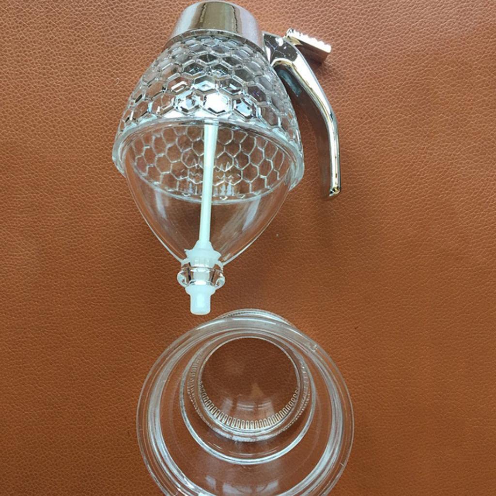 Honig-Sirup-Spender aus Acryl, mit Daumenhebel, Aufbewahrungsbehälter, FDA-genehmigt, Fassungsvermögen: 200 ml, 20 x 200 ml