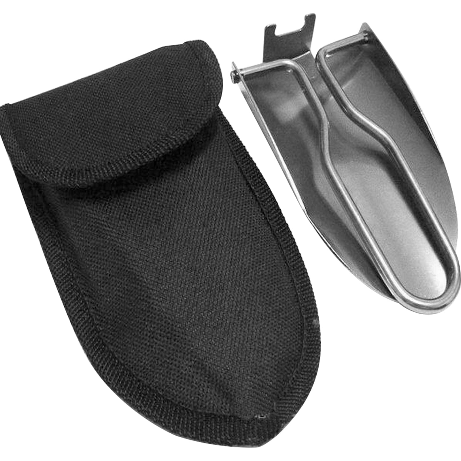 Mini Pelle Pliable et Pliante avec Sac de Rangement Outils de Jardinage en Acier Inoxydable Pelle de Camping Outils de Plantation de Jardinage