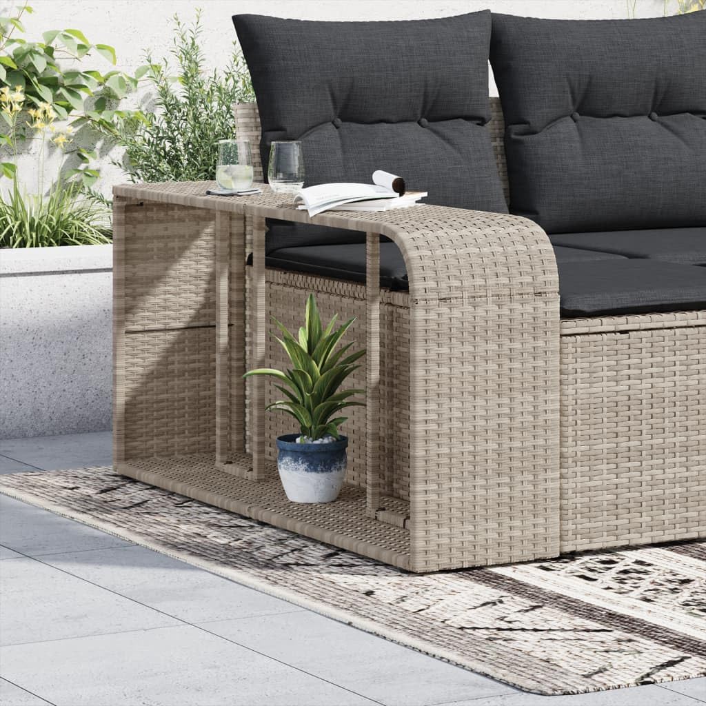 Rgale per esterni, 2 pezzi, grigio chiaro, in polyrattan, per garage, ripostiglio, cantina