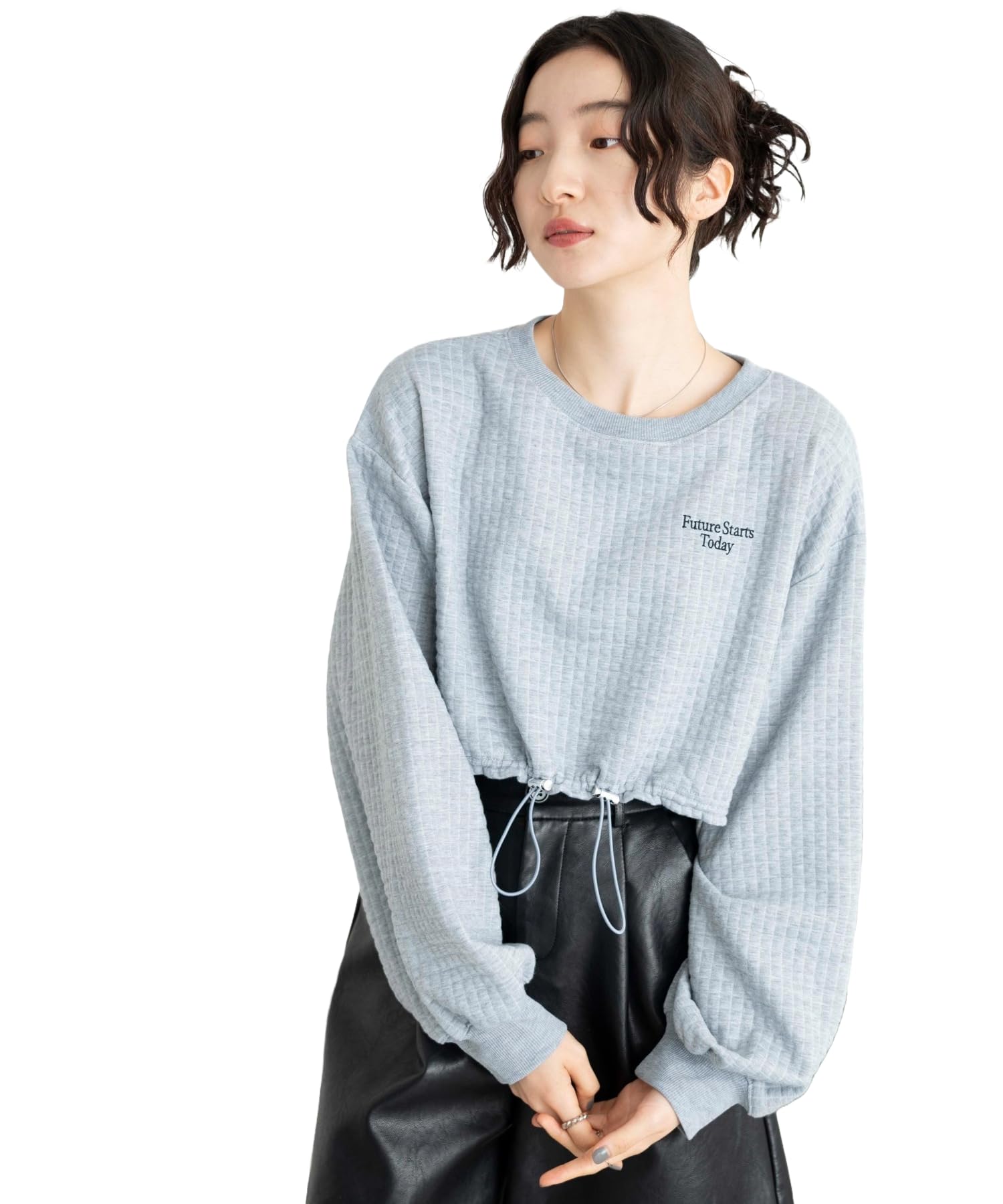 Amazon.co.jp: [INEOUT] ショート丈 トレーナー スウェット プル