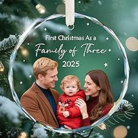 Vista 19 de Adornos con nombre de letra para árbol de Navidad, adornos de Navidad personalizados 2025, adornos de nombre inicial personalizados, decoraciones