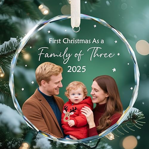 Miniatura 19 de Adornos con nombre de letra para árbol de Navidad, adornos de Navidad personalizados 2025, adornos de nombre inicial personalizados, decoraciones