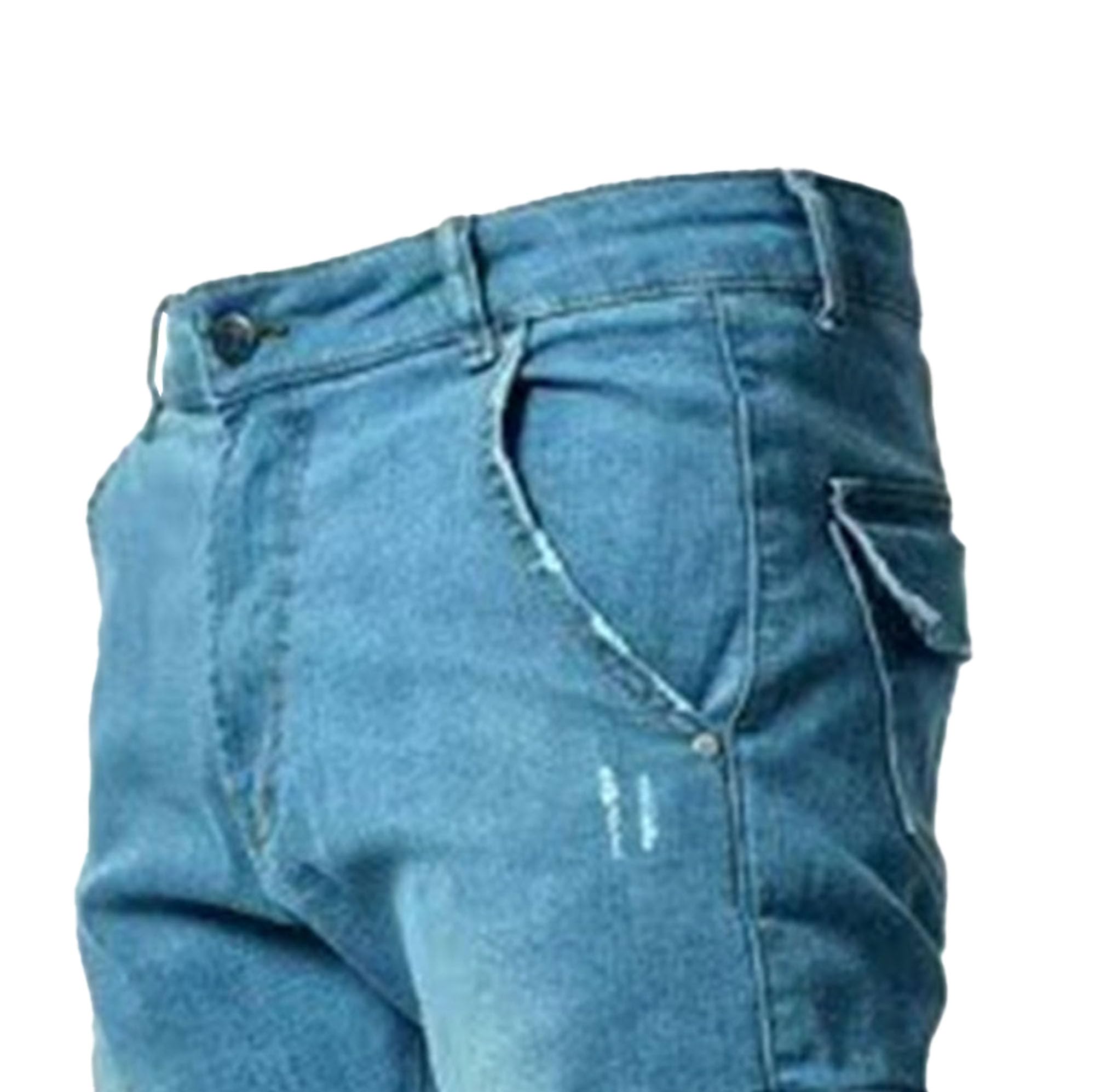 Pantalones Vaqueros Rotos para Hombre, Ajustados, de Corte Regular, con Dos Bolsillos Laterales, de Trabajo, Color Negro