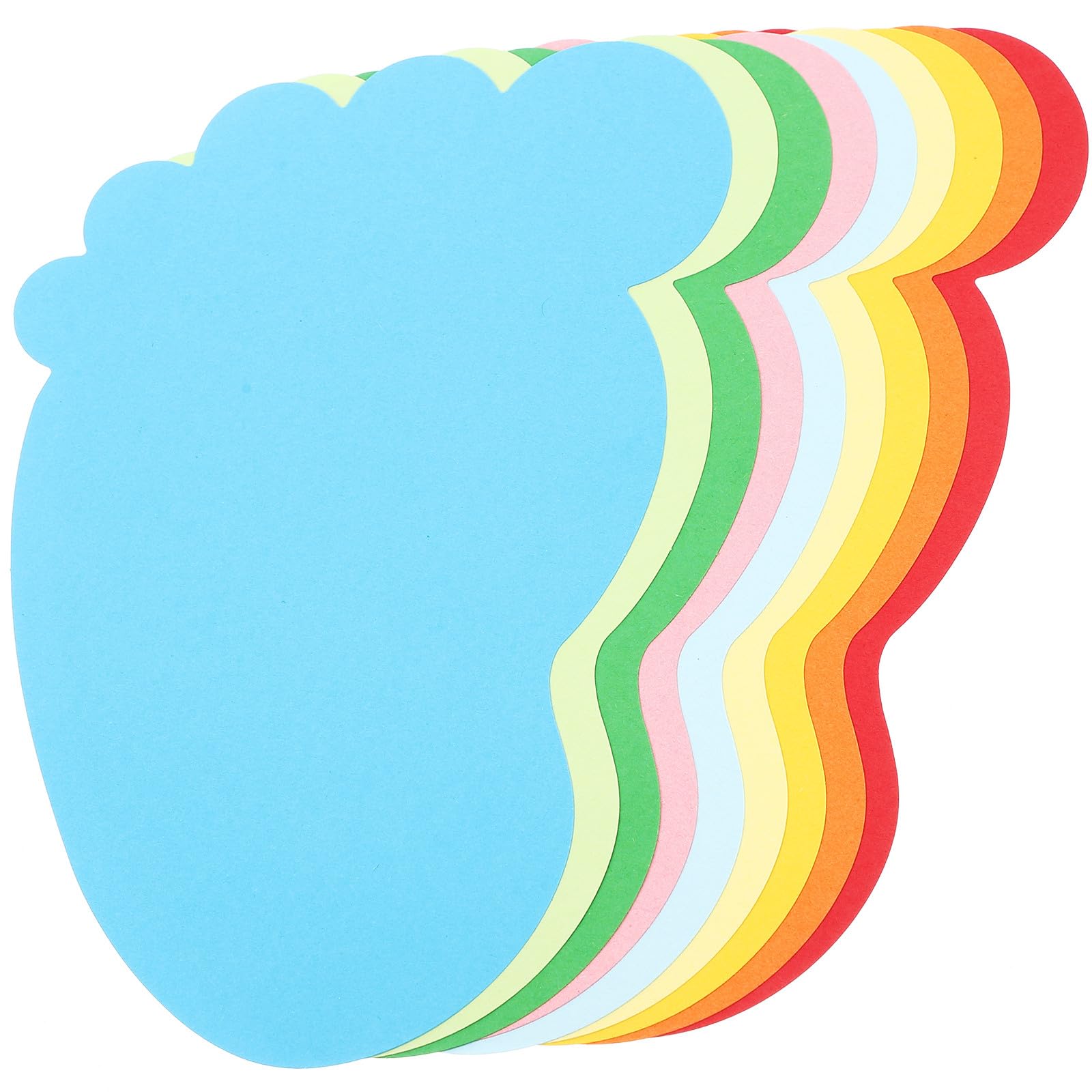 Recortes de papel infantil Homoyoyo de 72 piezas de cartón para decoración de pared