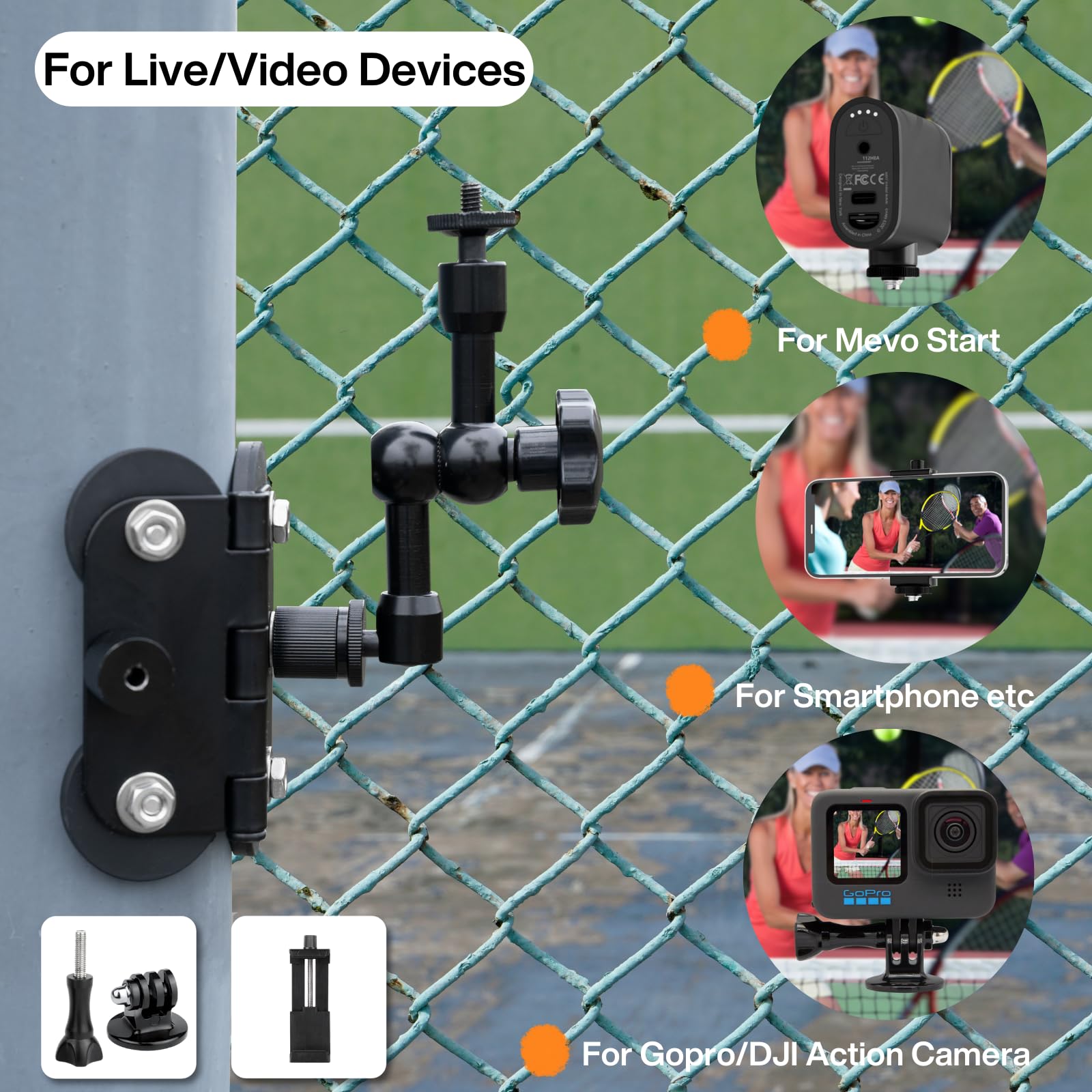 Didalo Magnetic Fence Mount For IPhone, Mevo Start,No Assembly - View #4