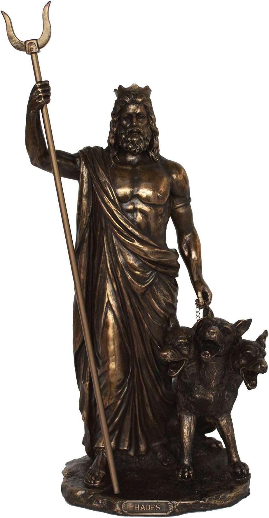 Talos Artifacts Hades Statue Cerberus Ancient Greek God of The Underworld Cold Cast Bronze Resin