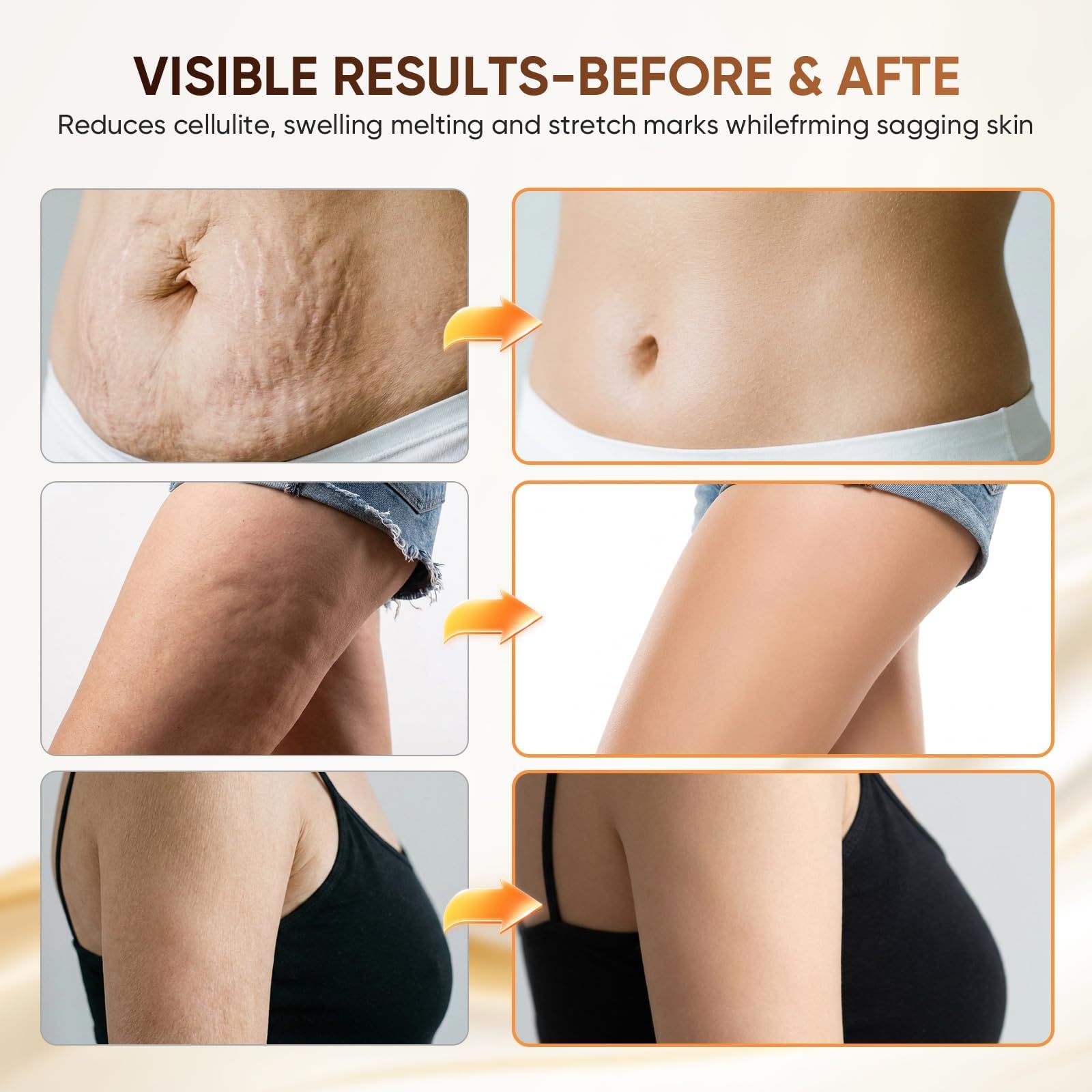 Massaggiatore per drenaggio linfatico, strumento per massaggio anticellulite e macchina per scolpire il corpo con microcorrente a 30 livelli, calore leggero e vibrazione per gambe, braccia e pancia