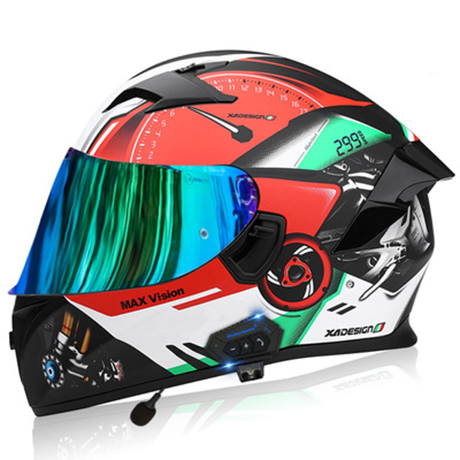 Buy Full Face Motorbike Helmet Bluetooth C Integrated Helmets ECE