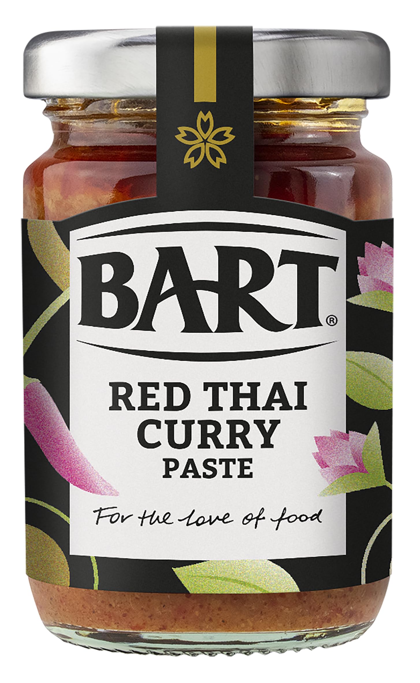 Red Thai Curry Paste Jar - Pack of 6 x 90g - Mild Thai Curry Paste Ideal for Duck or Chicken Curry - Medium Heat & Gluten Free