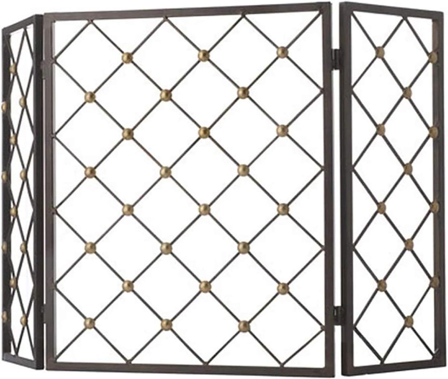 Fireplace Screen Portable Fireplace Guard, Large Flat Screen Bracket Spark Fire Protection Fire Protection Mesh 3 Panels