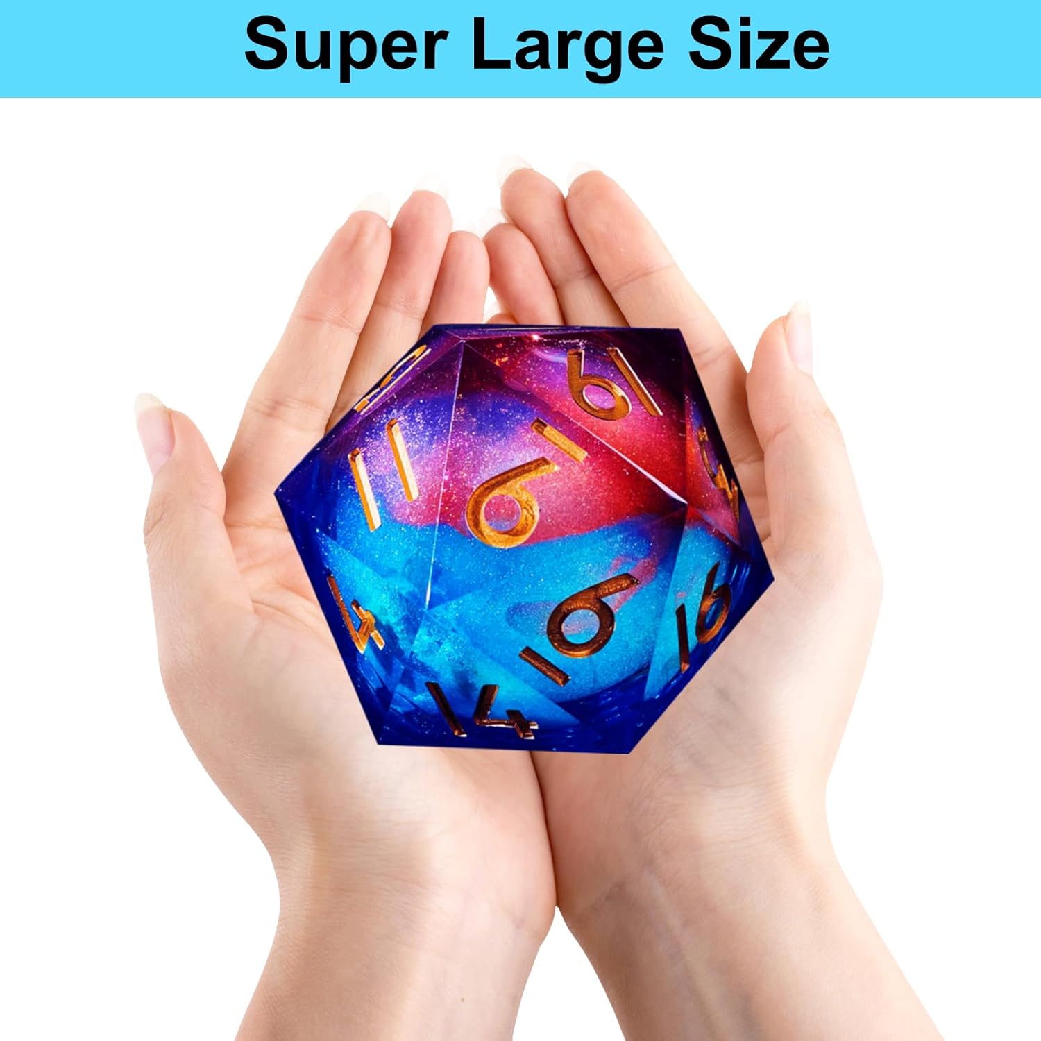 Large Dice Resin Molds 4 Styles D20 D12 D8 D6 Silicone Dice Mold for Epoxy Resin Casting Big Dice Candle Mould for Art Craft Home Decor