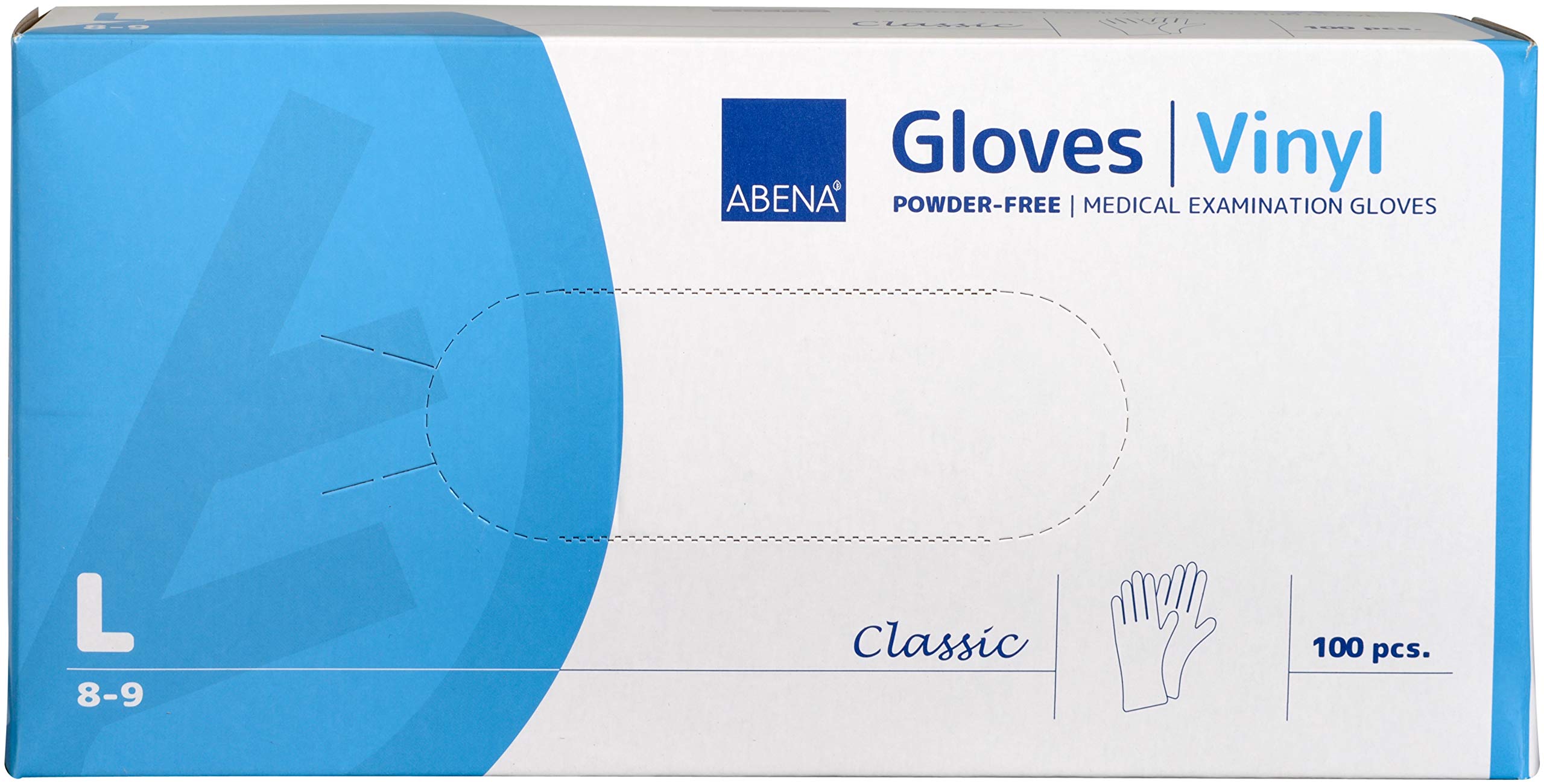 Abena Handschuhe Vinyl Gr. L transparent