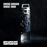 Vista 6 de SIGG - Botella de agua transparente Tritan Renew - Total Clear ONE MyPlanet - Para bebidas carbonatadas - Apta para lavavajillas - Con colador