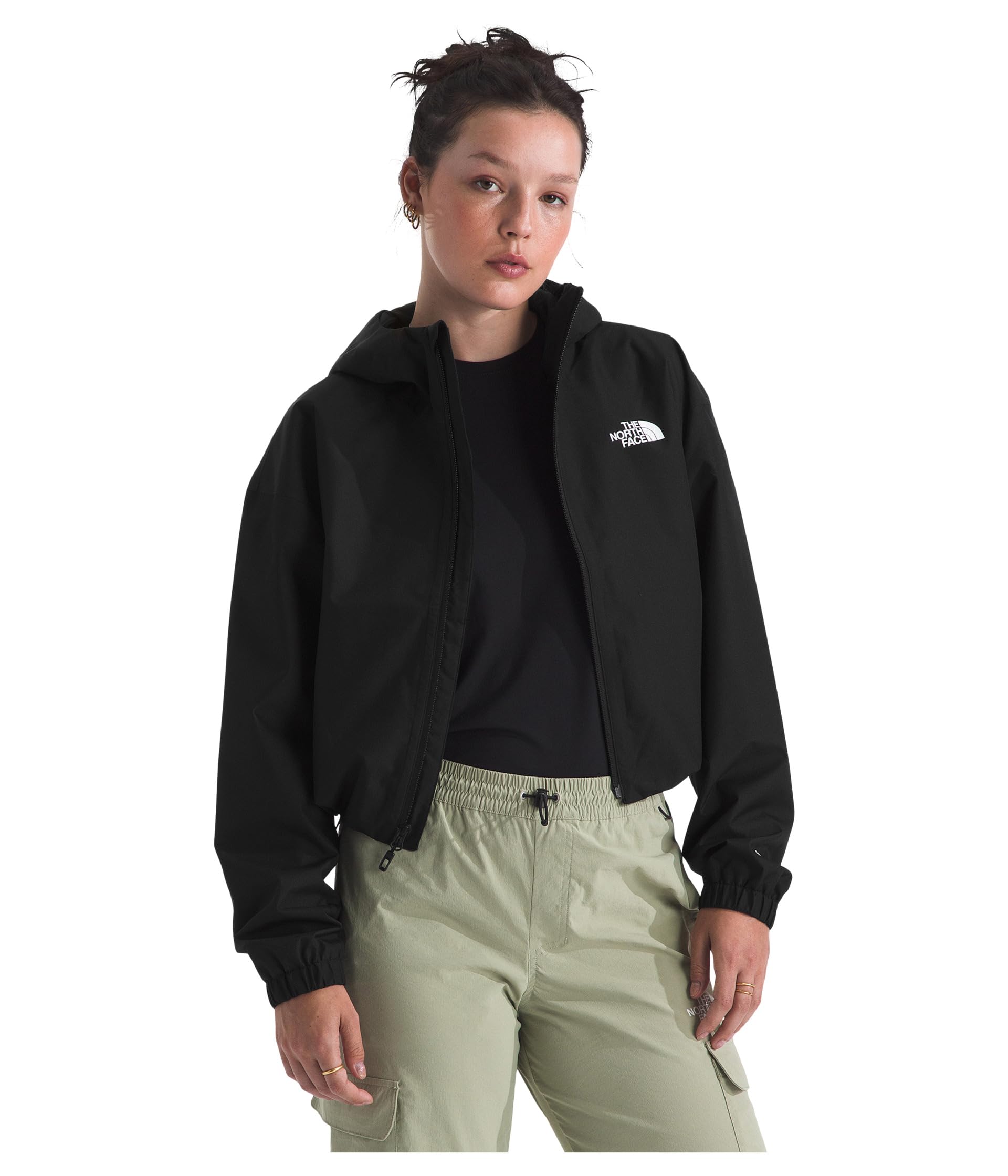 The North Face Women's Quest Mono Cropped Jacket, Tnf Black, L