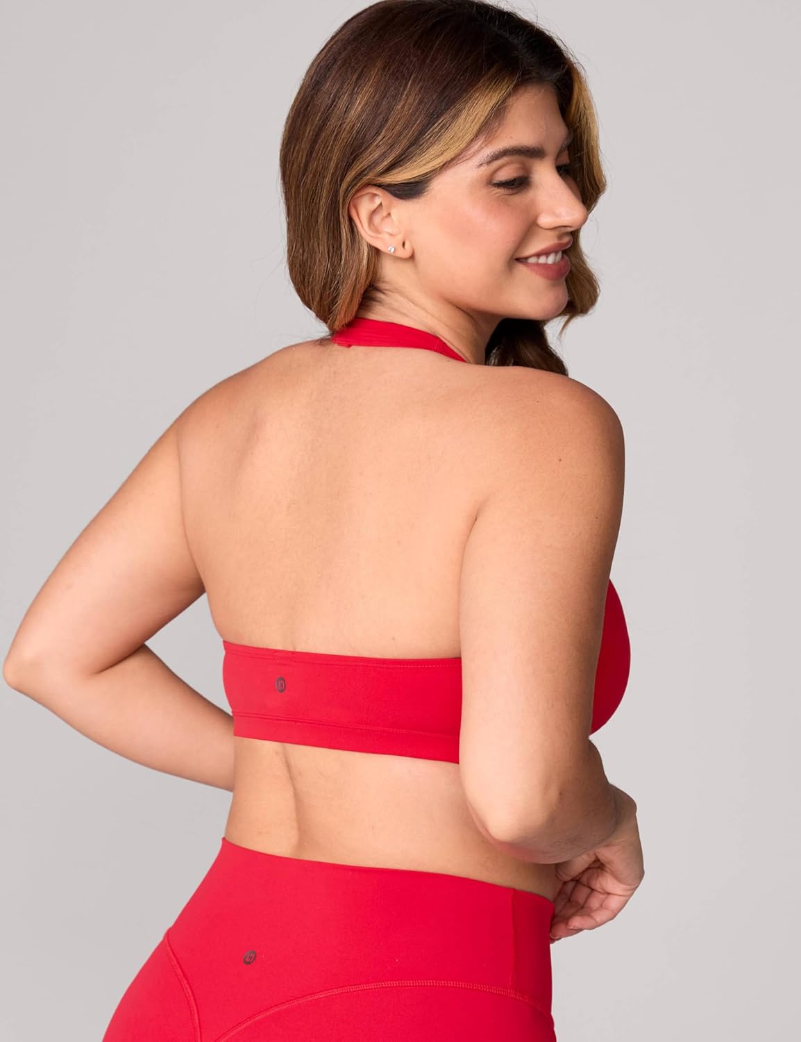 Hugcurve Detachable Halter Sports Bras Racerback for Women Padded Square Neck Open Back Yoga Workout Top - Image 4