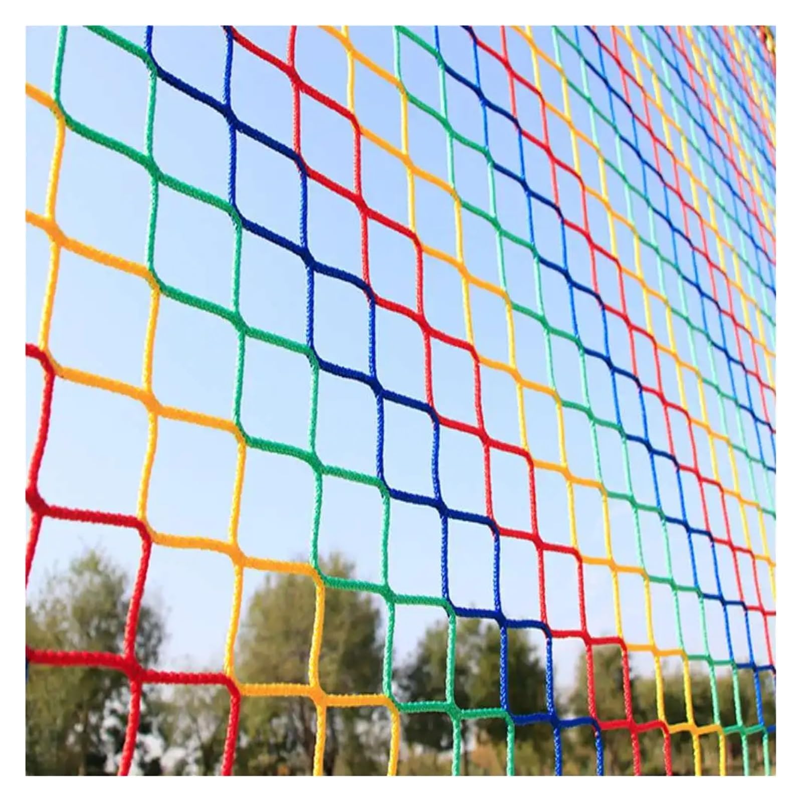 Gartensicherheitsnetz für Kinder und Haustiere, Nylon, 1 m x 8 m, ideal für Pool, Treppen, Balkonschutz, Katzen- und Hundegitter (blaues Loch, 5 x 5 cm)