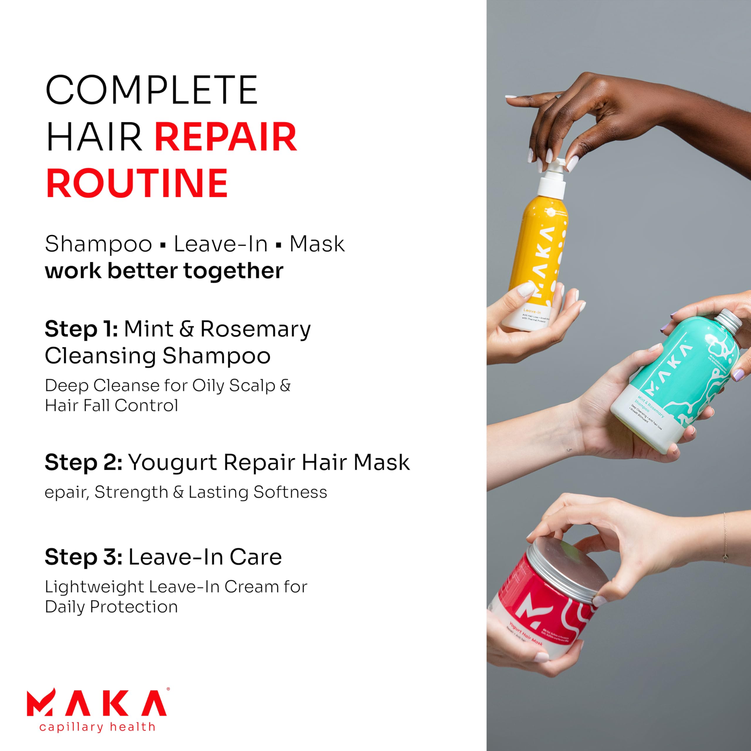 Amazon.com: Maka Capilar Health Yogurt Hair Mask for Dry, Damaged