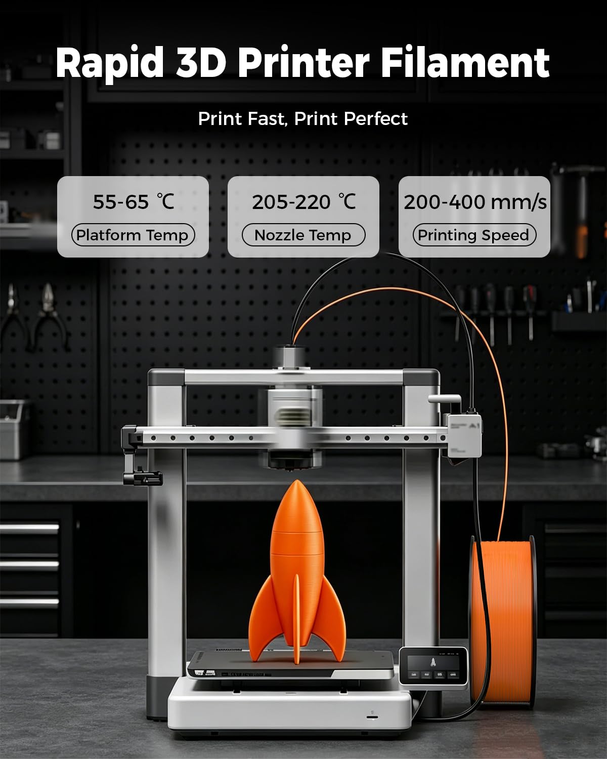 UJOY3D 8 Color 3D Printer Filament Bundle -4