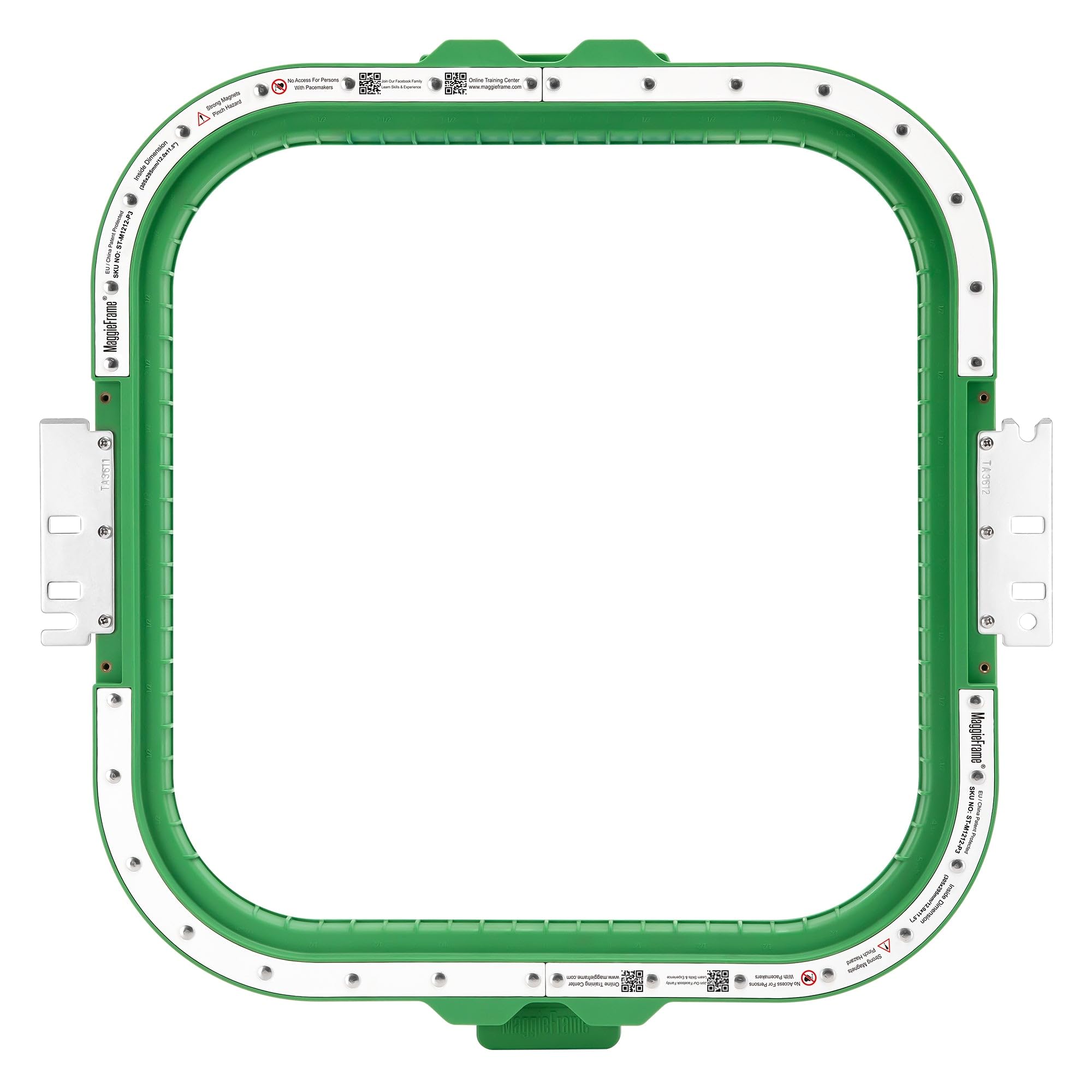 MaggieFrame Bastidor de bordado magnético 305x295mm para ZSK | Compatible con ZSK SPRINT 6, SPRINT 6XL, SPRINT 7, SPRINT 7XL, SPRINT 8, RACER 1W, RACER 2W, RACER 4W; 12x11.5inch