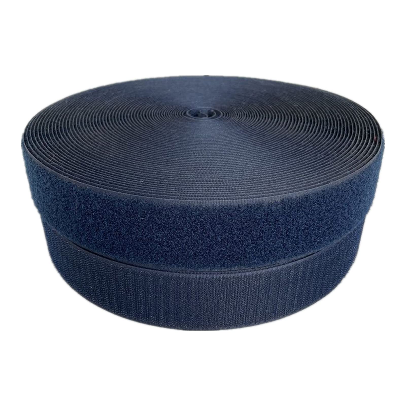 Klettband zum Einnähen, Nylonband zum Befestigen, Klettband for Aufnähen, 25 mm, nicht klebende Befestigungsstreifen for Stoff, Heimwerken, Heimtextilien, Kleidung, Schuhe(NavyBlue,25mm x 25Yards)