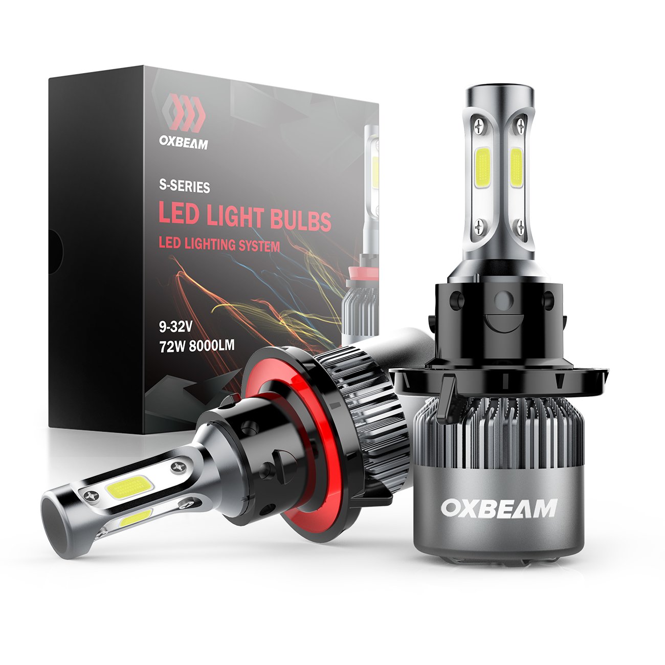 OXBEAM LED Headlight Bulbs H13 9008 Hi/Lo Beam LED Light Bulb S Series