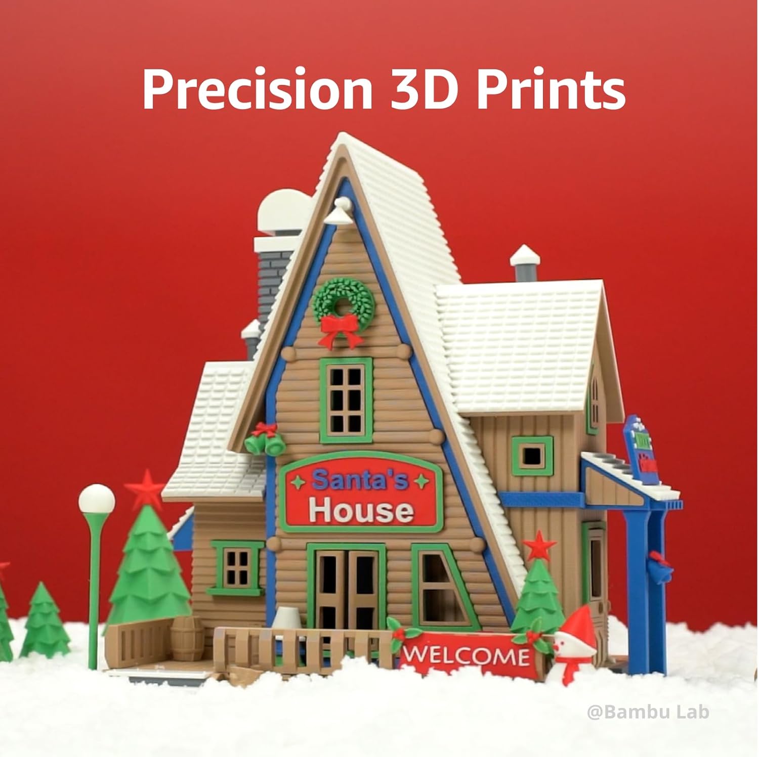 Bambu Lab PLA Matte Filament 1.75mm 1kg Spool - PLA 3D Printer Filament, Smooth Finish, Low Warp, Easy to Print, Compatible with Bambu Lab & Most FDM 3D Printers - Matte Scarlet Red (11200) - Spool