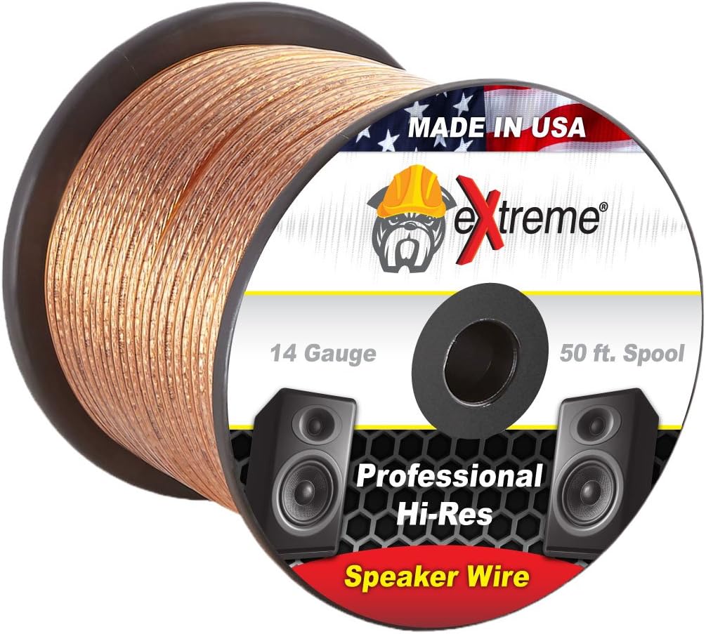 Bose Compatible Audio Speaker Wire - Home Theater - Bose Professional 14 Gauge Pure Stranded Copper Audio Cable - 50ft