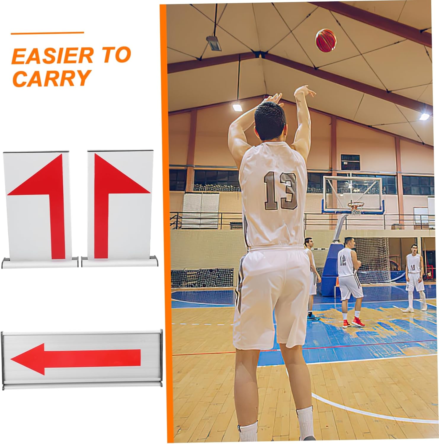 HANABASS 3pcs Basketball Serve Converter Accessory Sports Board Arrow Sign Arrows
