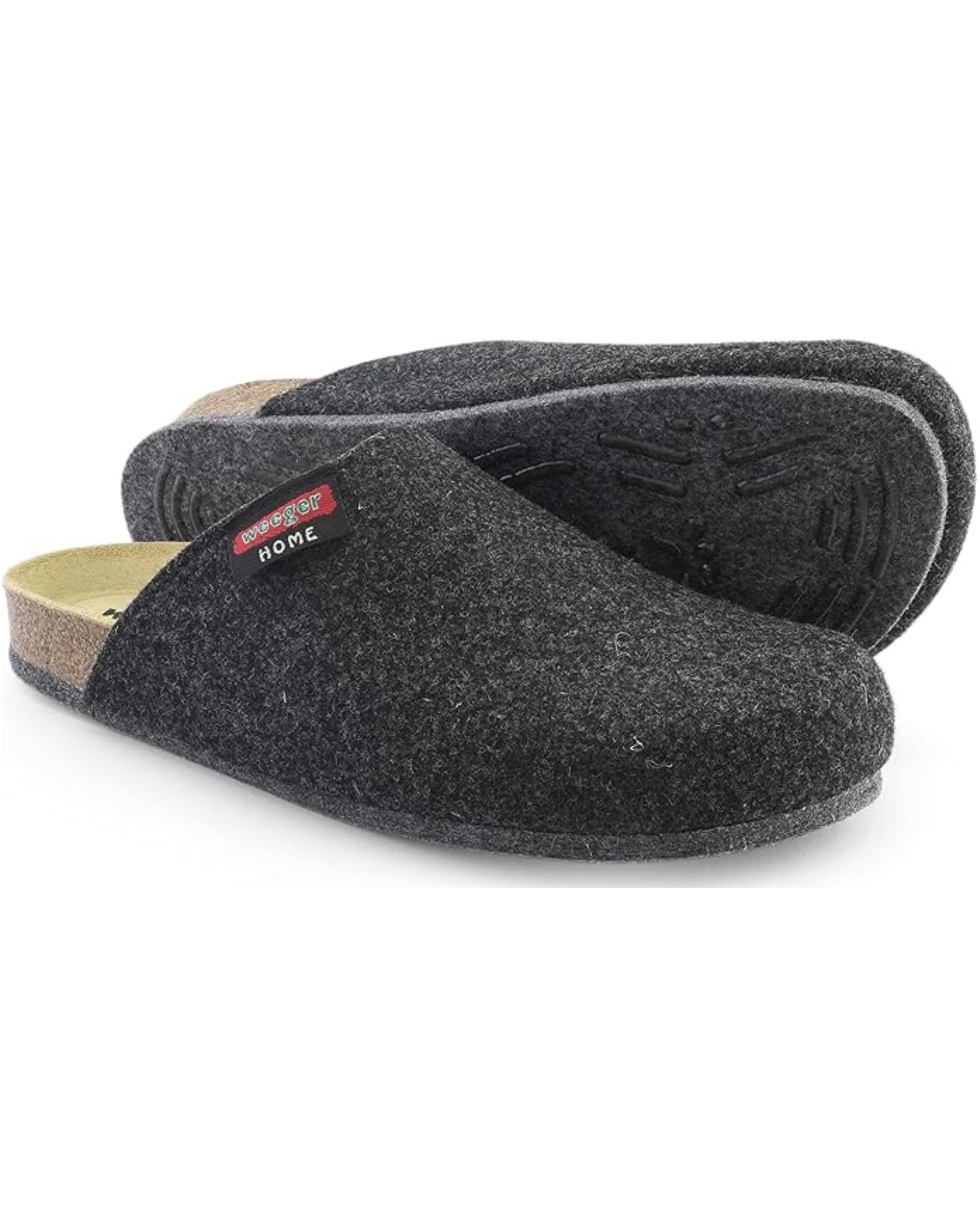 Pantoffelmann TWEED BIO house shoes felt slippers with ABS - felt sole and footbed unisex adult sizes 36-48
