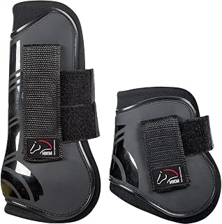 HKM Genoa 91999191.0621 Jumping Boots and Fetlock Caps Set of 4 Black