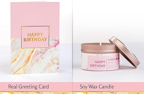 Miniatura 4 de Cesta de regalo de cumpleaños para mujer, cesta de regalo de feliz cumpleaños para ella, con almohada de espuma viscoelástica, manta, vela,