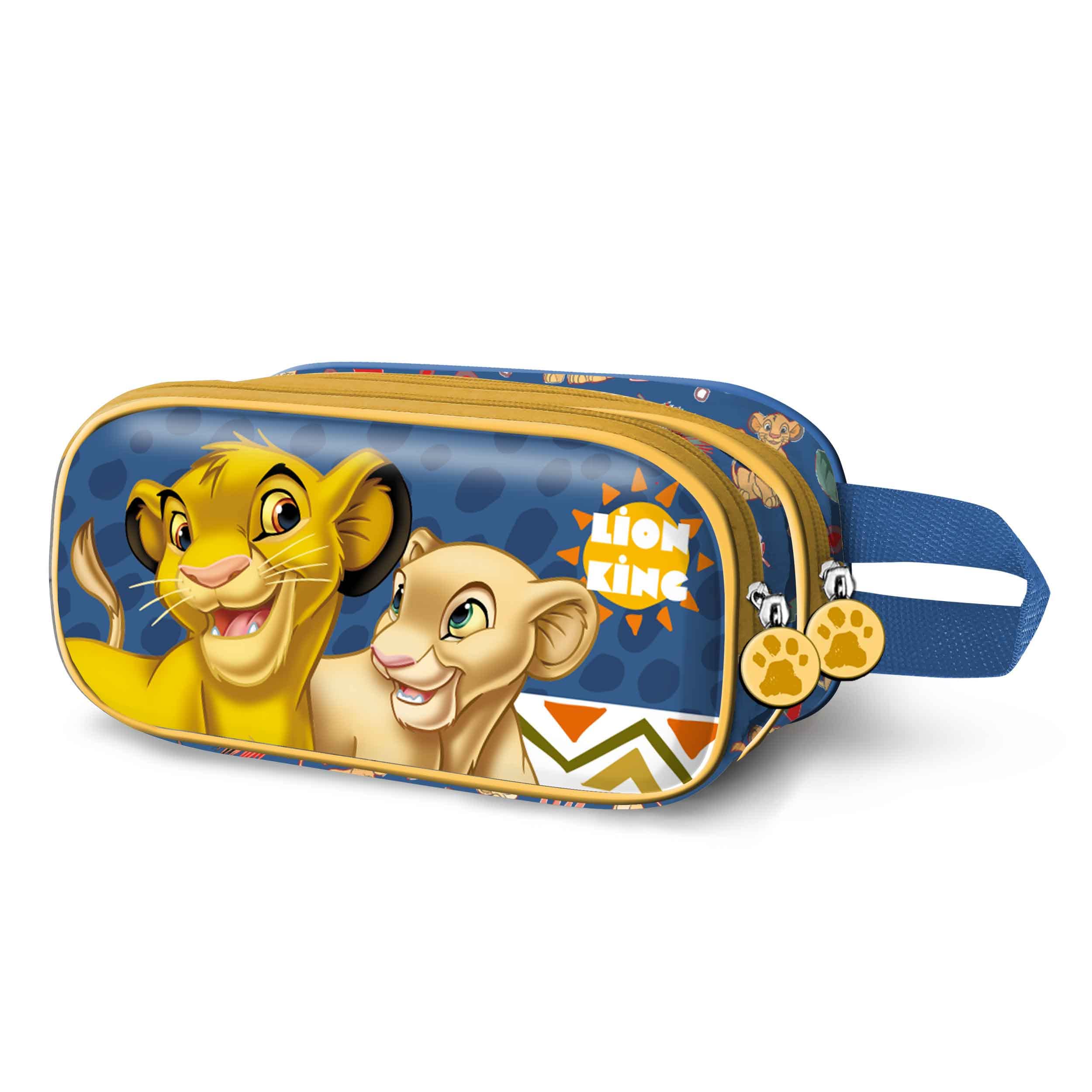 Disney Lion King Nala-3D Double Pencil Case, Blue, Blue, One Size, 3D Double Pencil Case Nala