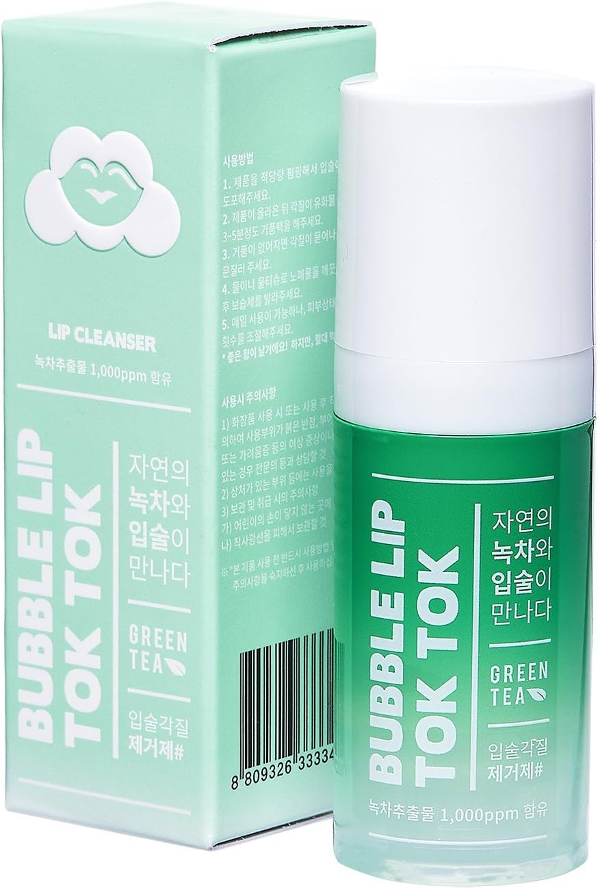 Bubble TokTok Lip peeling Cleanser - Lip care products of Dead skin remover for dry, chapped, cracked Lips - lip treatment scrubs exfoliator chapstick make soft and smooth lips