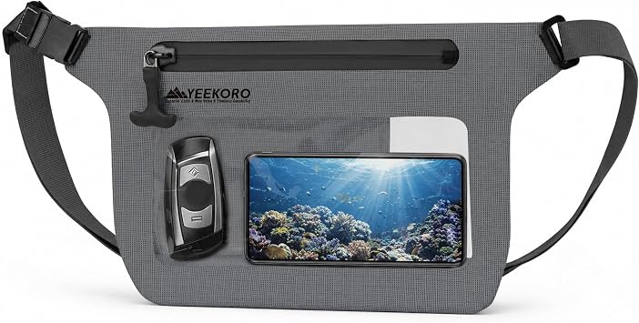 Phone Pouch, IPX8 Waterproof Reusable Fanny Pack,Large Dry Bag