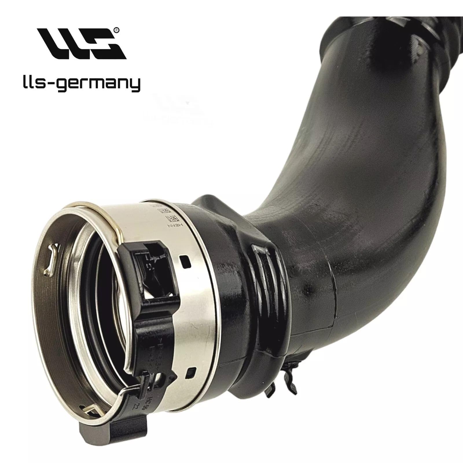 LLS-GERMANY Manguera turbo compatible con B M W Serie 1 Cabriolet (E88), Serie 1 Coupé (E82), 118d, 120d, 123d, 125i, 11617797483, 1161-7797483, 11614724502, 1161-47245, conexión original HENN