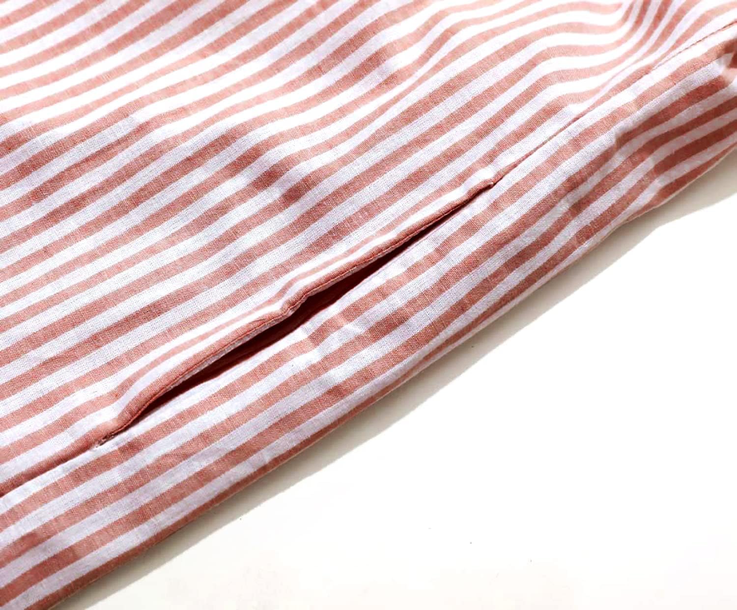 ZOCANIA Women's Casual Long Sleeve Maxi Dress Button Down Dress for Women Loose Striped Dress for Women Cotton Shirt Dress - Image 6