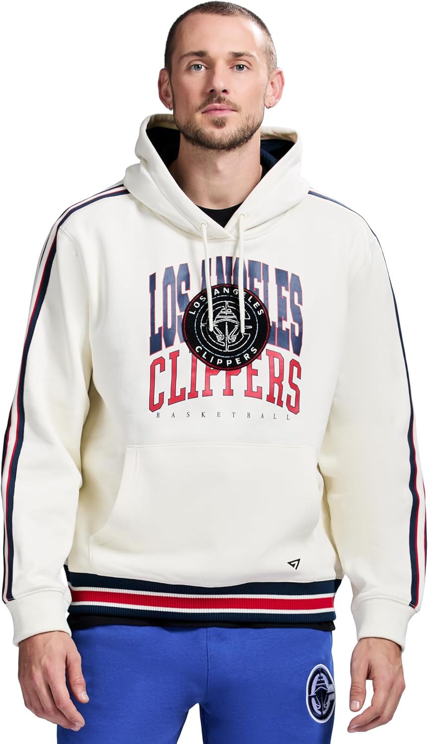 GAME 7 x NBA Officially Licensed Men's Long Sleeve Pullover Hoodie Fleece Heavyweight Sweatshirt