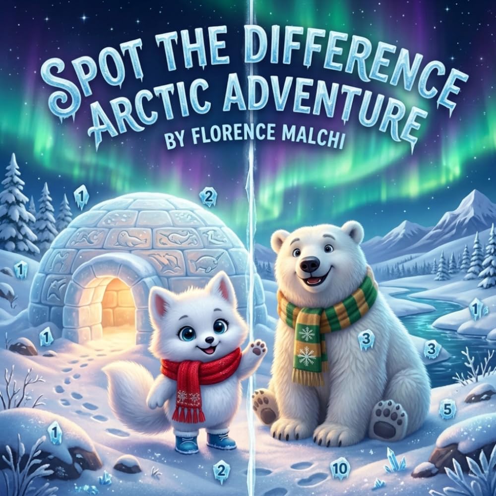 Spot the Difference Arctic Adventure: A Fun Winter Search and Find Puzzle Book for Kids: Discover Hidden Pictures in the Icy Wonderland! (The Spot the Difference Adventure Series)
