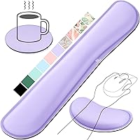 Vista 11 de Gimars Juego Mejorado Ampliado de Almohadilla de Apoyo para Muñeca de Teclado de Espuma Viscoelástica de Gel, Diseño Ergonómico Cómodo