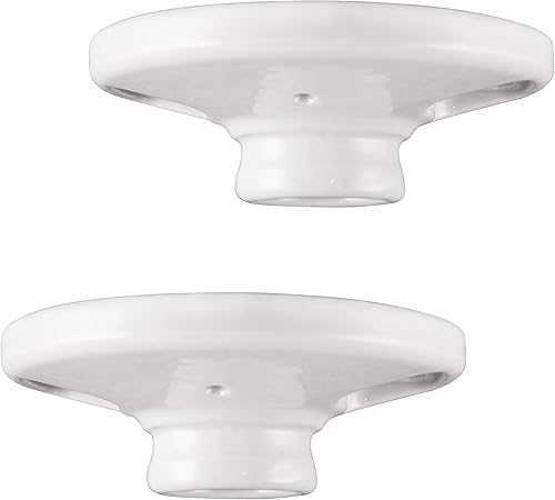 UltraPro Portalámparas de porcelana sin llave, paquete de 2, base media, iluminación interior, montaje en caja de 3-1/4 o 4, 250 VAC/660 W,