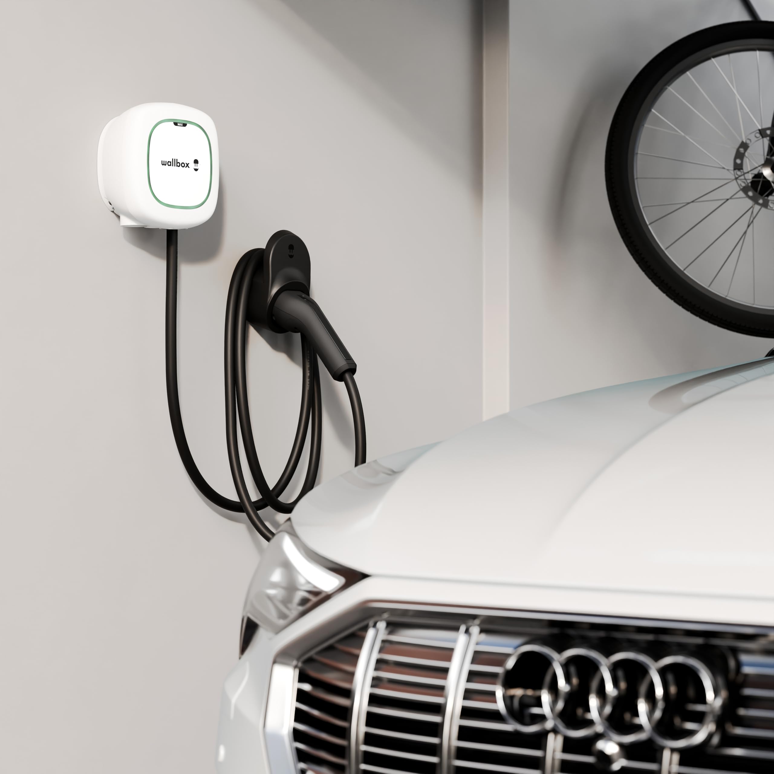 Wallbox Pulsar Max 22kW - Caricatore Auto Elettrica fino a 32A - Cavo 5 Metri - Ricarica Veicoli Elettrici Connettore Tipo 2 - Caricabatterie EV/PHEV - Smartapp WiFi e Bluetooth - Uso Interno/Esterno