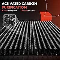 Vista 5 de A-Premium Filtro de aire de cabina de 2 piezas con carbón activado compatible con BMW 330i, 330i xDrive, X3, 430i, 430i Gran Coupe, 430i xDrive