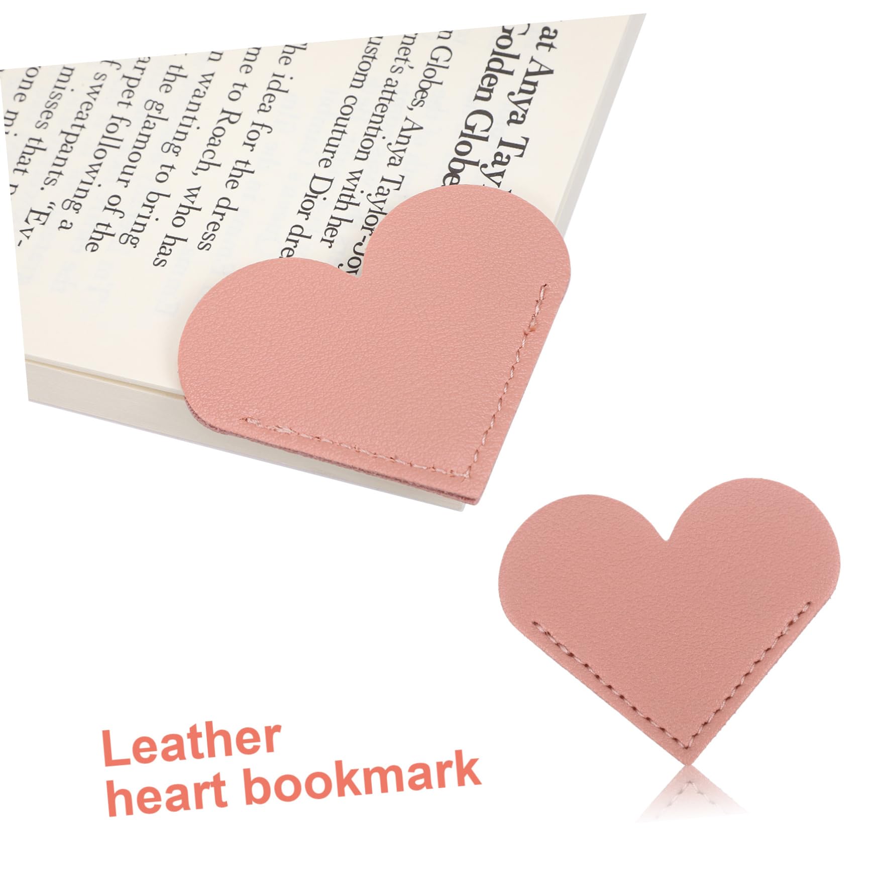 SHINEOFI 5 Sätze Lesezeichen Aus Leder Stoff Süßes Lesezeichen Für Buchseite Schlüssel Bookmarks Book Marks papier Leseecke Hübsche Herz Pu 12 Stück * 5