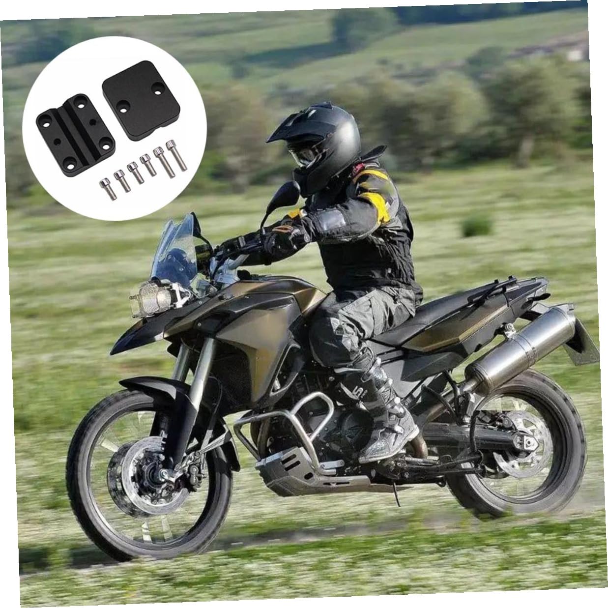 Didiseaon Soporte Móvil Moto para Navegación GPS Soporte para Teléfono Motocicleta Montaje Rápido y Estable Diseño Resistente y Elegante para Motoristas