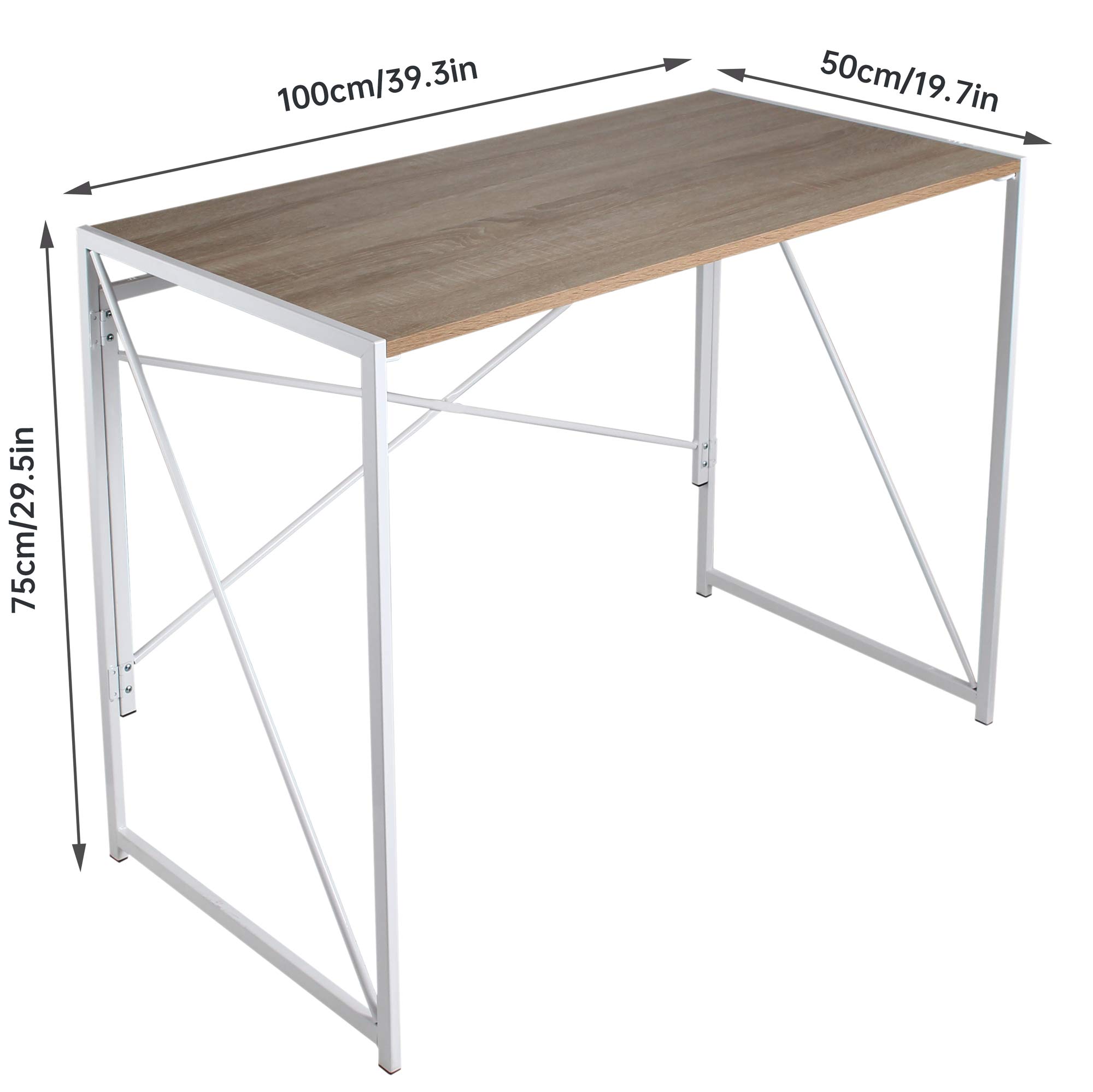 DAWOO Folding Computer DeskTable Modern Office Writing Table Saving
