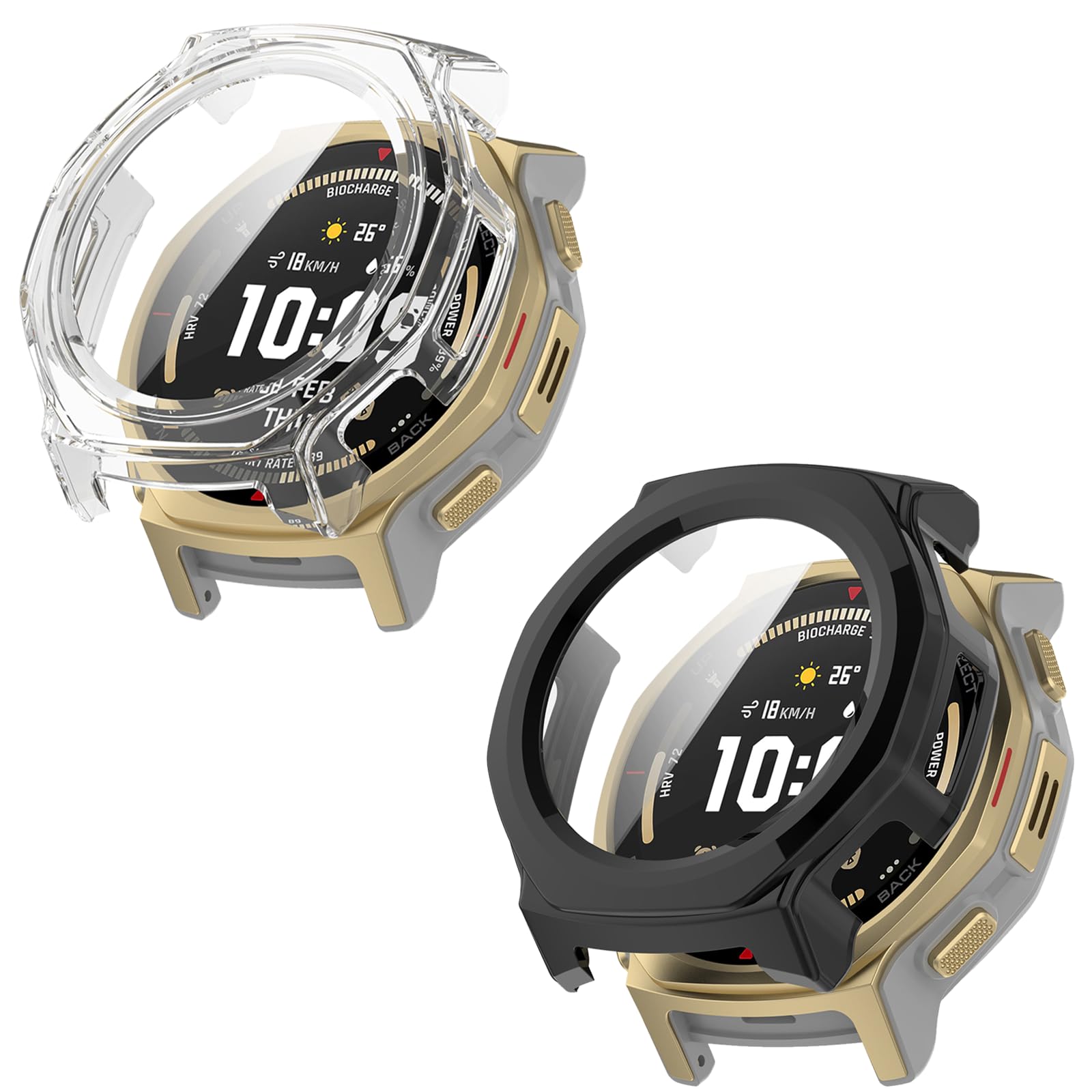 Amazon.co.jp: For Amazfit T-rex 3 Pro 44MM ケース 保護 ガラス 
