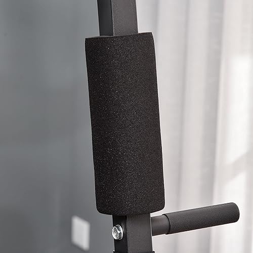 Miniatura 9 de Soozier Sistema multifuncional de gimnasio en casa, estación de entrenamiento con pila de peso de 99 libras, para ejercicio de cuerpo completo