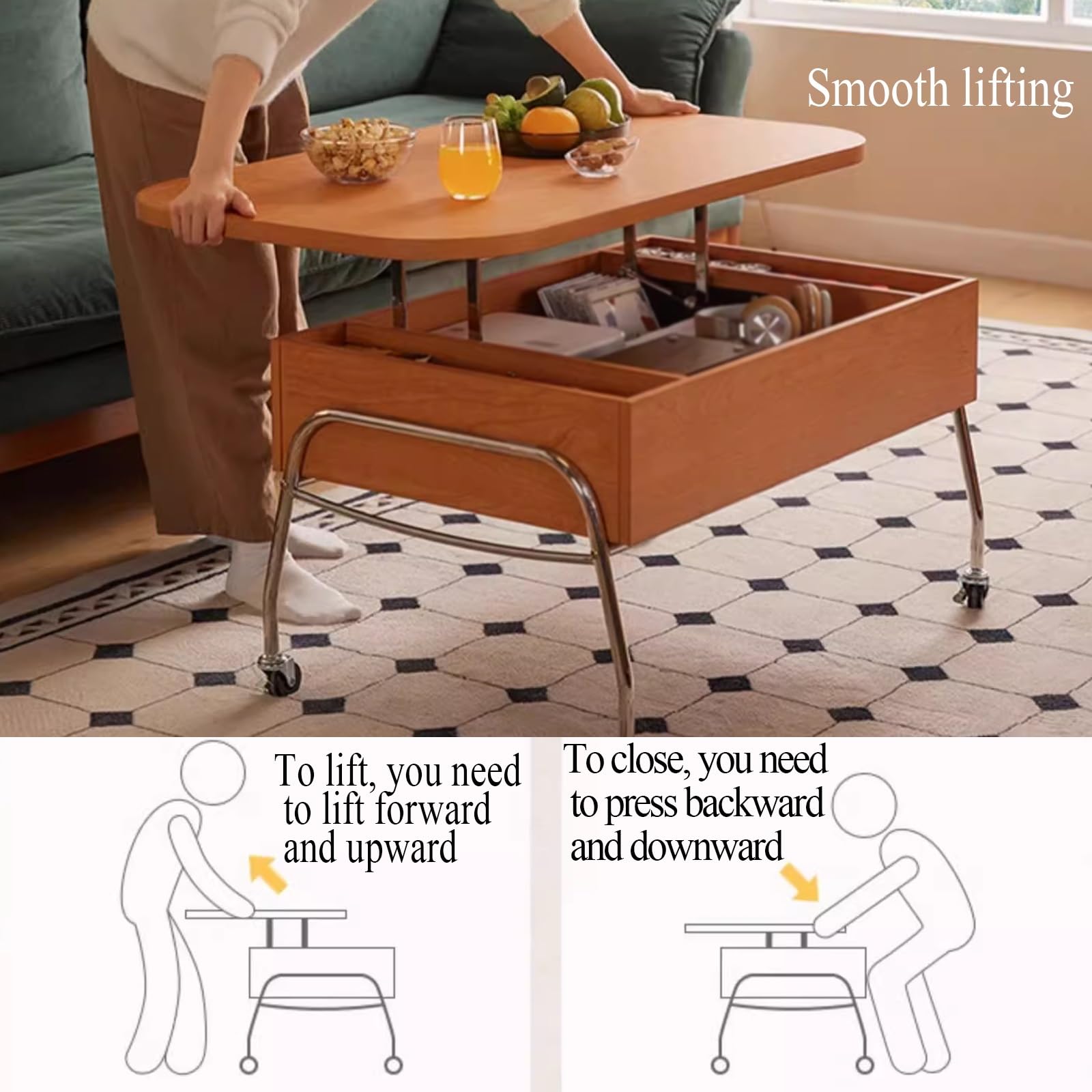 Amazon.com: Mid Century Modern Side Table with Storage, Side Table